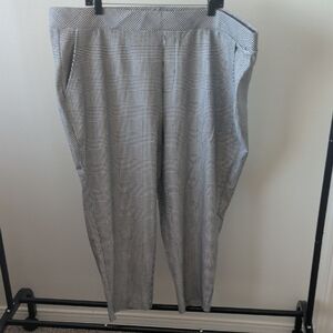 Torrid Men's Black and White Plaid Pants